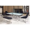 Ensemble de chaise de table de cuisine longi