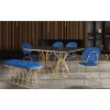 Ensemble de chaise de table de cuisine sofia gold